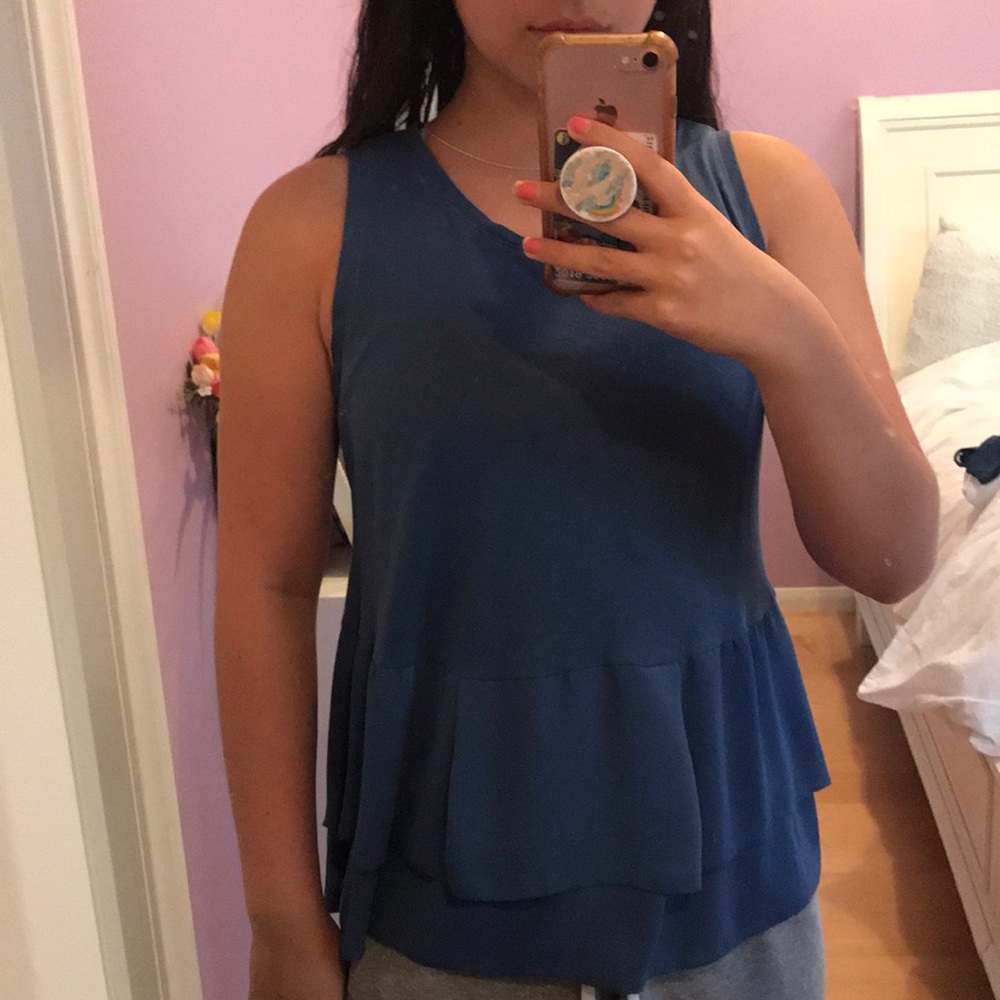 Loft ruffle blouse tank